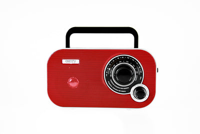 Camry CR 1140r tragbares Radio rot UKW/AM, Batterie/Netz