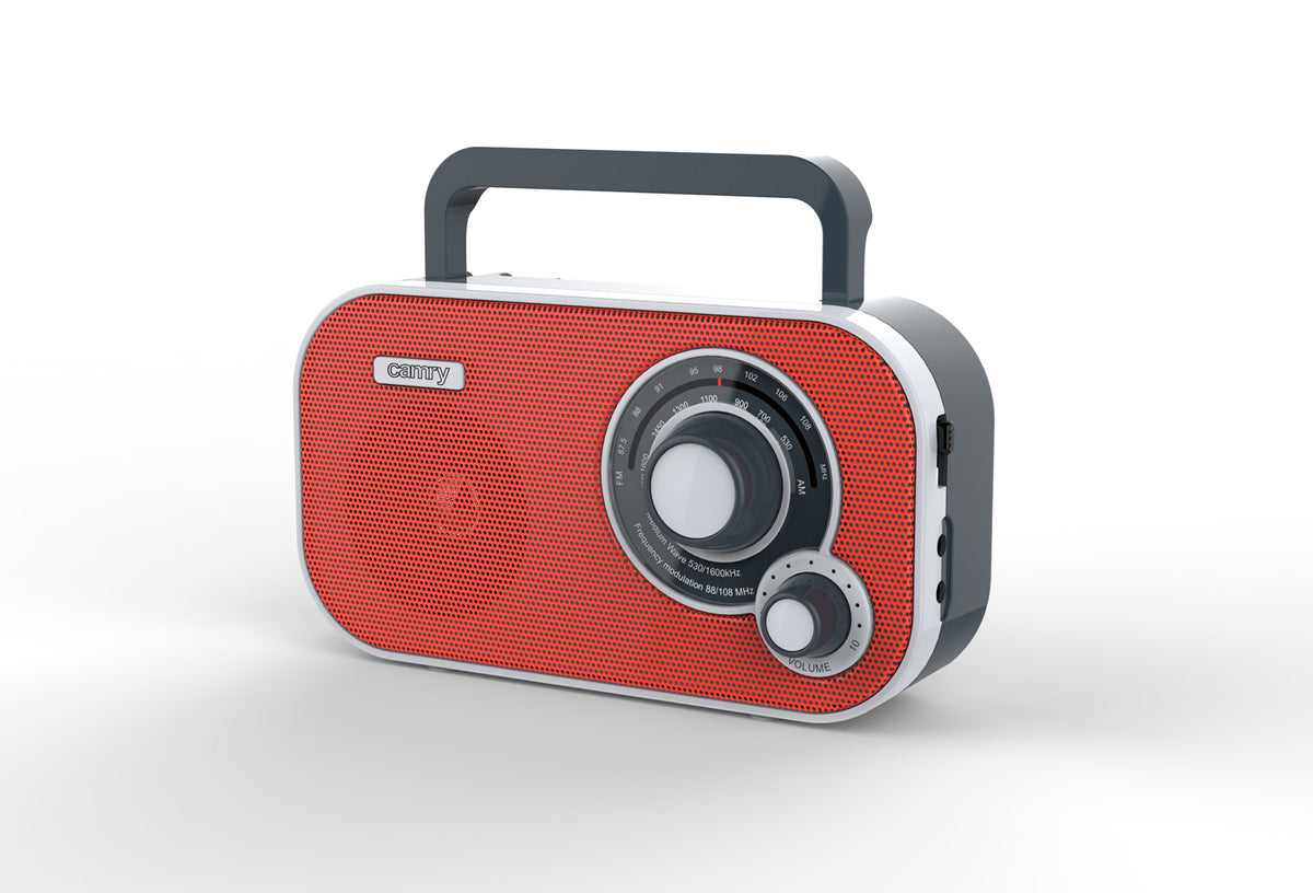 Camry CR 1140r tragbares Radio rot UKW/AM, Batterie/Netz