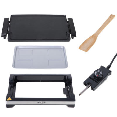 Adler AD 6613 Elektrogrill große Grillfäche, 3000W