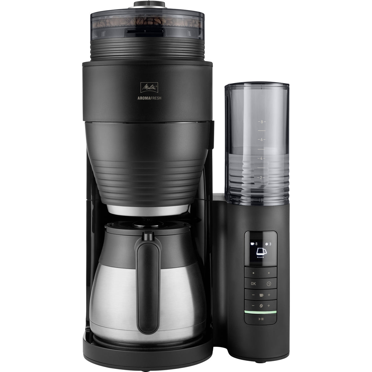 Melitta 1030-12 AromaFresh Pro X Therm Kaffeemaschine schwarz, LCD-Display
