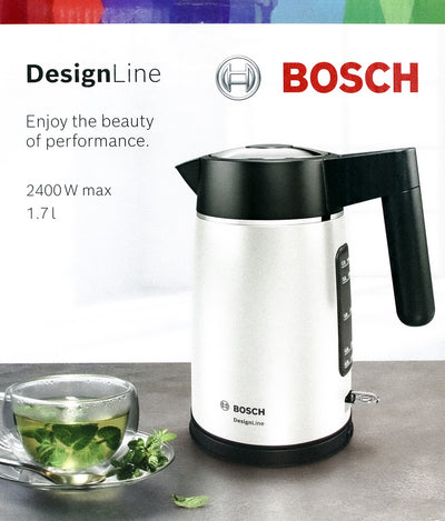 Bosch TWK5P471 DesignLine Wasserkocher  1,7L weiß/anthrazit
