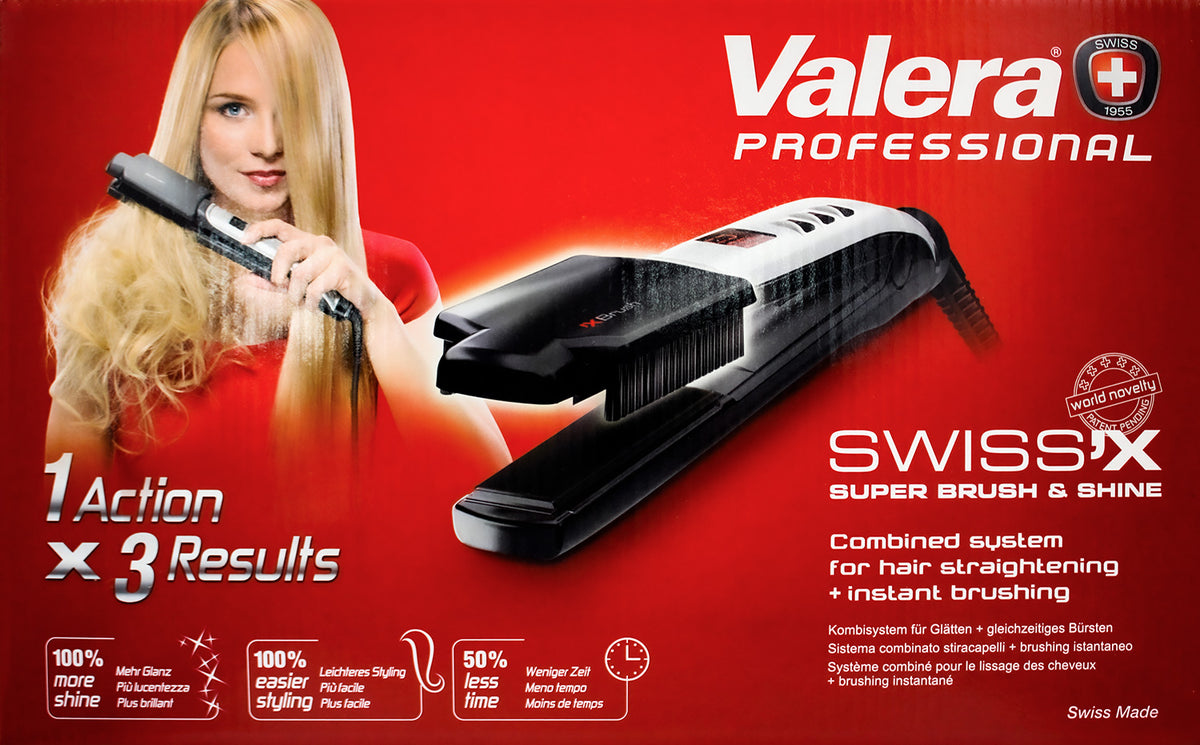 Valera 100.20/IS Haarglätter Swiss'x Super Brush & Shine