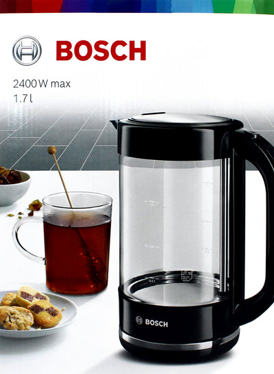 Bosch TWK70B03 Wasserkocher Glas 1,7 l Schwarz