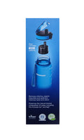 AQUAPHOR City Filterflasche 500ml Blau Flasche mit Wasserfilter für unterwegs