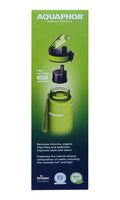 AQUAPHOR City Filterflasche 500ml Grün Flasche mit Wasserfilter für unterwegs