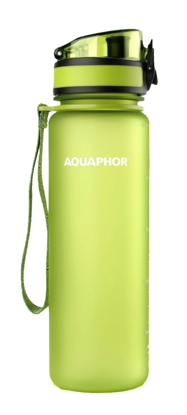AQUAPHOR City Filterflasche 500ml Grün Flasche mit Wasserfilter für unterwegs