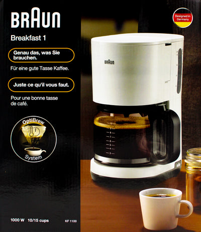 Braun KF1100WH Breakfast1 Kaffeemaschine weiß