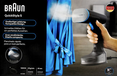 Braun GS5031BL QuickStyle5 Dampfglätter Schwarz/Blau