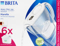 Brita Marella Cool Wasserfilter 2,4 L weiß inkl. 6x Maxtra PRO ALL-IN-ONE Filterkartusche