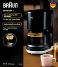 Braun KF1100BK Breakfast1 Kaffeemaschine schwarz
