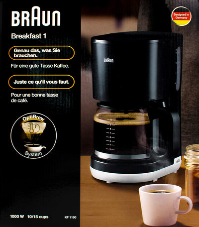 Braun KF1100BK Breakfast1 Kaffeemaschine schwarz