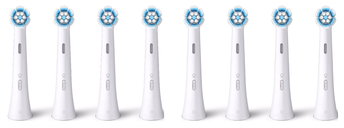 Braun Oral-B IO Gentle Care Weiß Ersatzbürsten 8er Pack