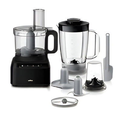 Braun FP3132BK PurEase Kompakt-Küchenmaschine schwarz