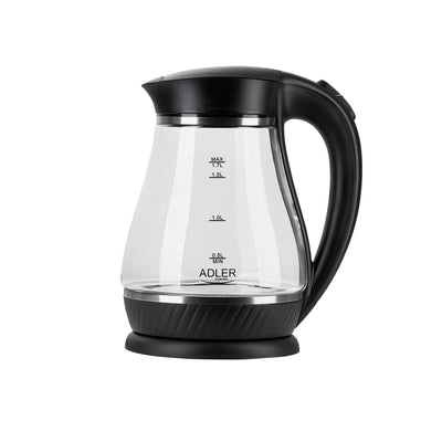 Adler AD 1274b Glas-Wasserkocher 1.7L schwarz
