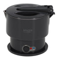 Adler AD 1377 Reise-Wasserkocher 0,6 l Silikon grau