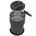 Adler AD 1377 Reise-Wasserkocher 0,6 l Silikon grau