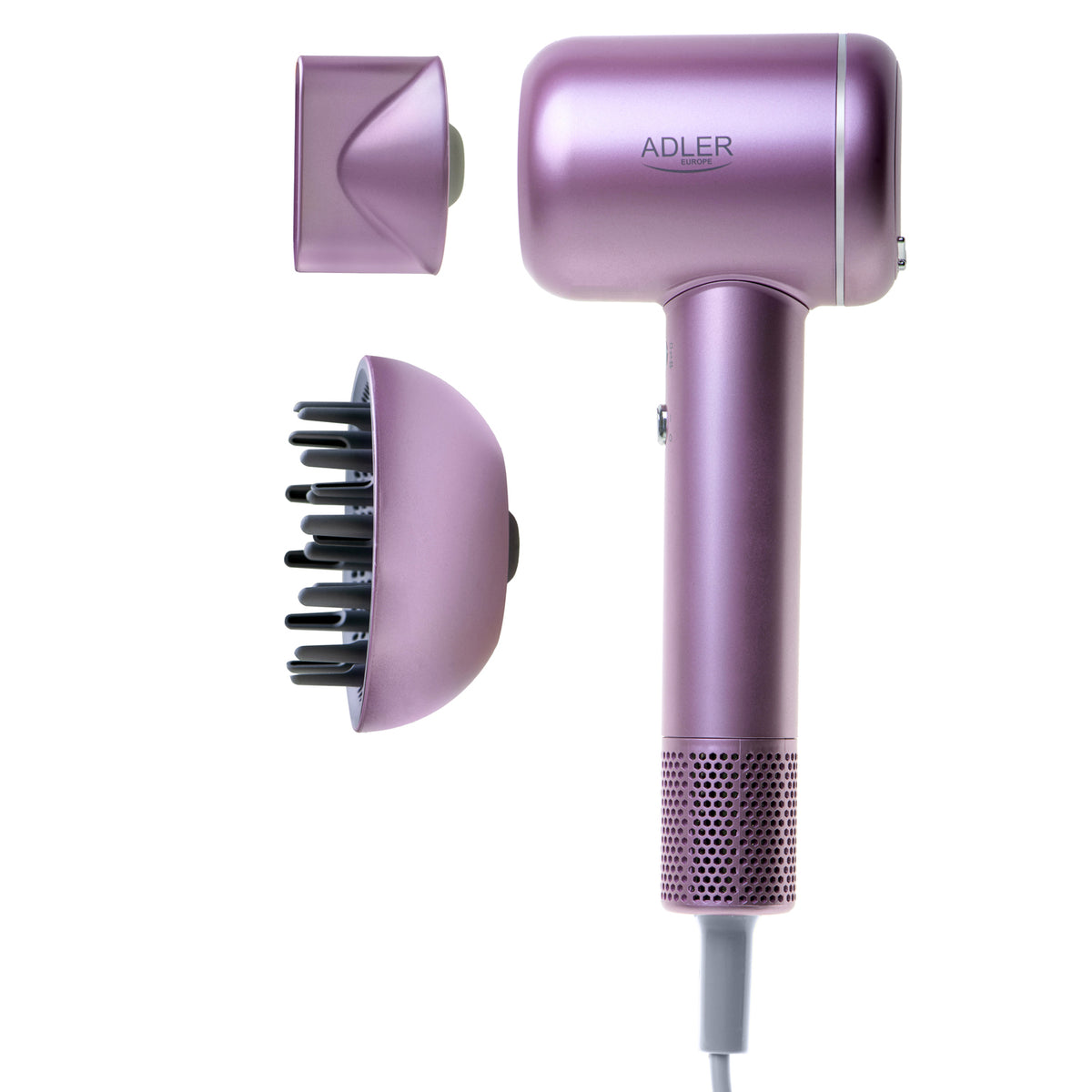 Adler AD 2270 SUPERSPEED Ionen Haartrockner pink Diffusor LED-Display