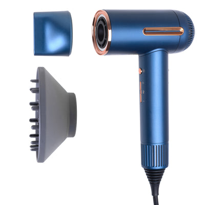 Adler AD 2271 SUPERSPEED Ionen Haartrockner blau Diffusor LED-Display