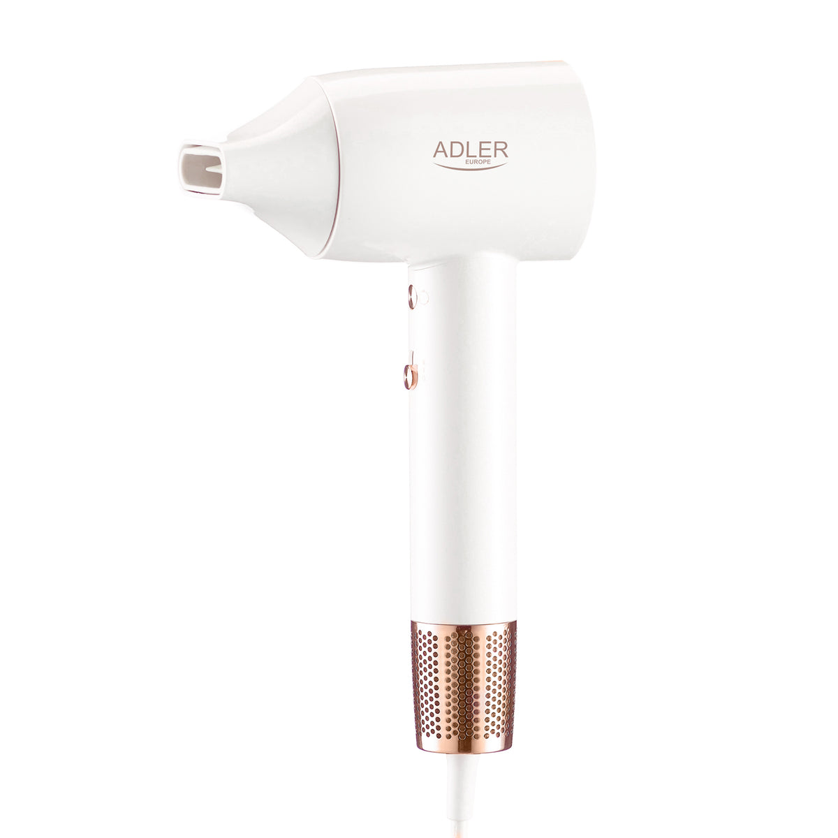 Adler AD 2272 SUPERSPEED Ionen Haartrockner weiß Diffusor LED-Display