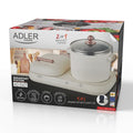Adler AD 6421 2-in-1-Frühstücksstation Grillfläche und Kochplatte inkl Topf