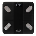 Adler AD 8186 Personenwaage Tuya Smart mit App Bluetooth schwarz