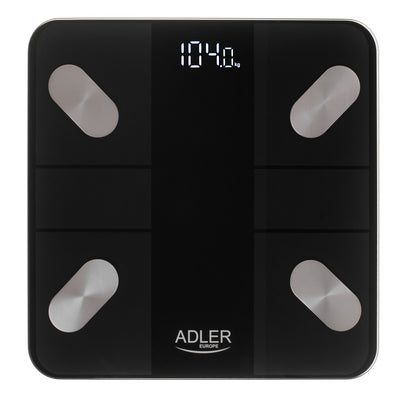 Adler AD 8186 Personenwaage Tuya Smart mit App Bluetooth schwarz