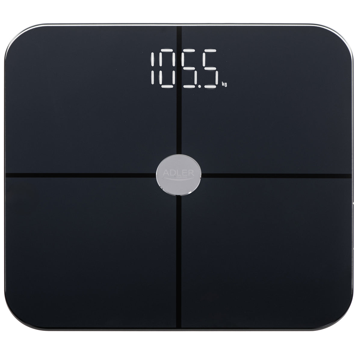 Adler AD 8187 Personenwaage Smart mit App Bluetooth schwarz