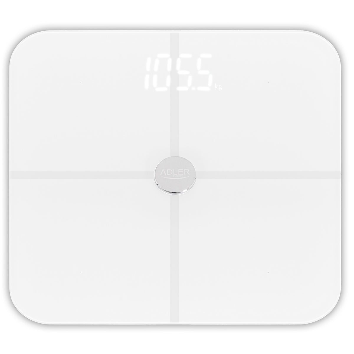 Adler AD 8187 Personenwaage  Smart mit App Bluetooth weiß