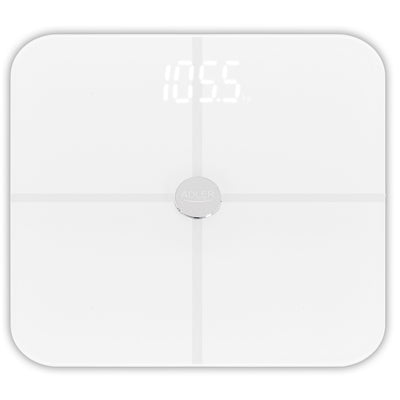 Adler AD 8187 Personenwaage  Smart mit App Bluetooth weiß