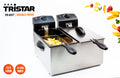 Tristar FR-6937 Doppel-Fritteuse 2x3L Edelstahl
