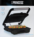 Princess 112425 Paninigrill Pro, Sandwichmaker, Backfläche 30x27 cm