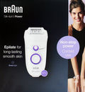 Braun 5-505P Silk-epil5 Epilierer Netzbetrieb weiß/violett