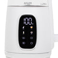 Adler AD 1305ws Wasserkocher 1,7L mit Temperatureinstellung weiß / silber