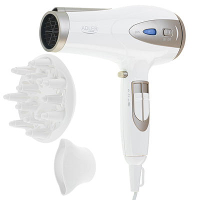 Adler AD 2248wc Haartrockner 2400W weiß/champagner