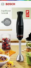Bosch MSM4W221 Serie4 ErgoMaster Stabmixer-Set 600W Piano black
