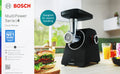 Bosch MFWS450B Serie4 MultiPower Fleischwolf 1900W schwarz