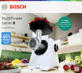 Bosch MFWS607W Serie6 MultiPower Fleischwolf 2100W weiß