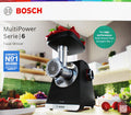 Bosch MFWS650B Serie6 MultiPower Fleischwolf 2100W schwarz
