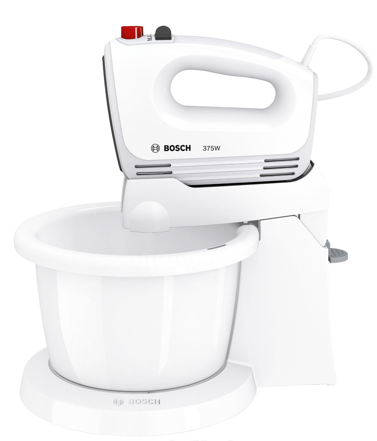 Bosch MFQ2600G CleverMixx Handmixer-Set 375 Watt weiß,dunkelgrau