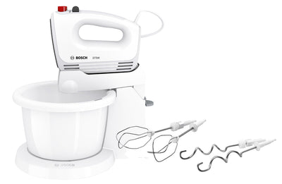 Bosch MFQ2600G CleverMixx Handmixer-Set 375 Watt weiß,dunkelgrau