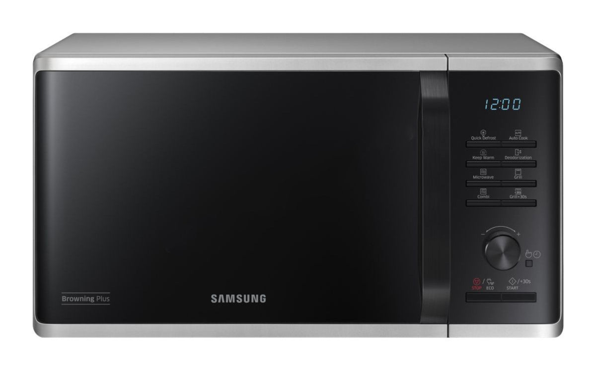 Samsung MG23K3515AS Mikrowelle mit Grill 23l, Quick Defrost, silber