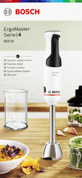 Bosch MSM4W420 Serie4 ErgoMaster Stabmixer-Set 800W weiß,dunkelgrau