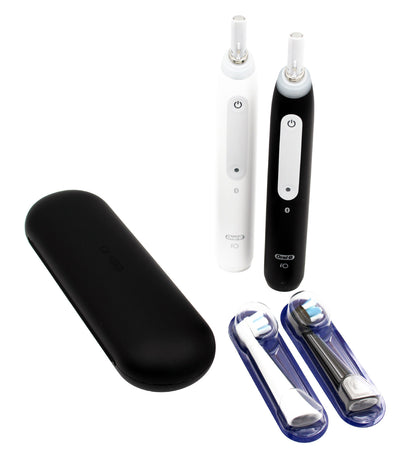 Braun Oral-B iO Series 4N (IOG4D.2J6.2K) 2er Set Elektr. Zahnbürste schwarz u. weiß