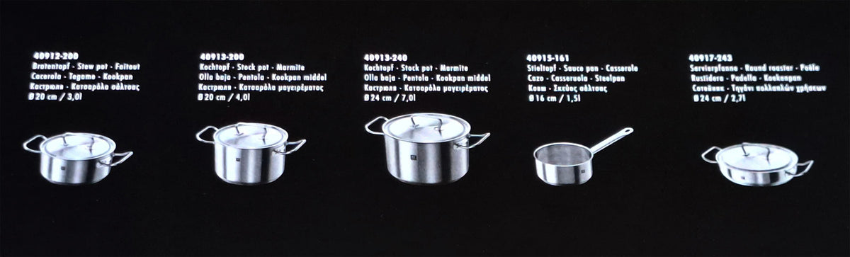 Zwilling Twin Classic Kochtopf-Set 9-tlg. 18/10 Edelstahl matt