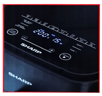 Sharp AF-GS552AE-B Heißluft-Fritteuse schwarz 1650W