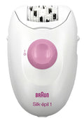 Braun 1-176 Silk-épil Serie 1 Netz-Epilierer Kabelgebunden weiß/lila