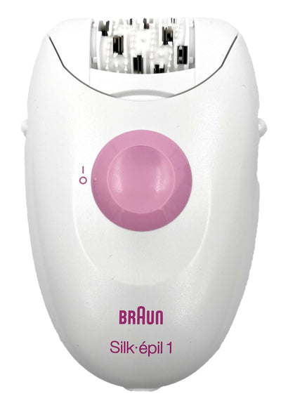 Braun 1-176 Silk-épil Serie 1 Netz-Epilierer Kabelgebunden weiß/lila