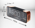 Adler AD 1190cr Radiowecker Bluetooth Schwarz/Kupfer