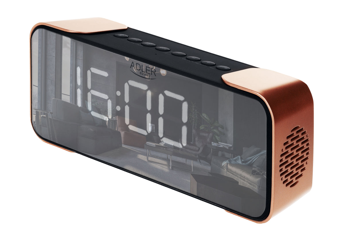 Adler AD 1190cr Radiowecker Bluetooth Schwarz/Kupfer