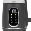 Adler AD 1305gs Wasserkocher Glas, LED-Anzeige, Temperaturreglung, 1,7L grau/silber 2200W